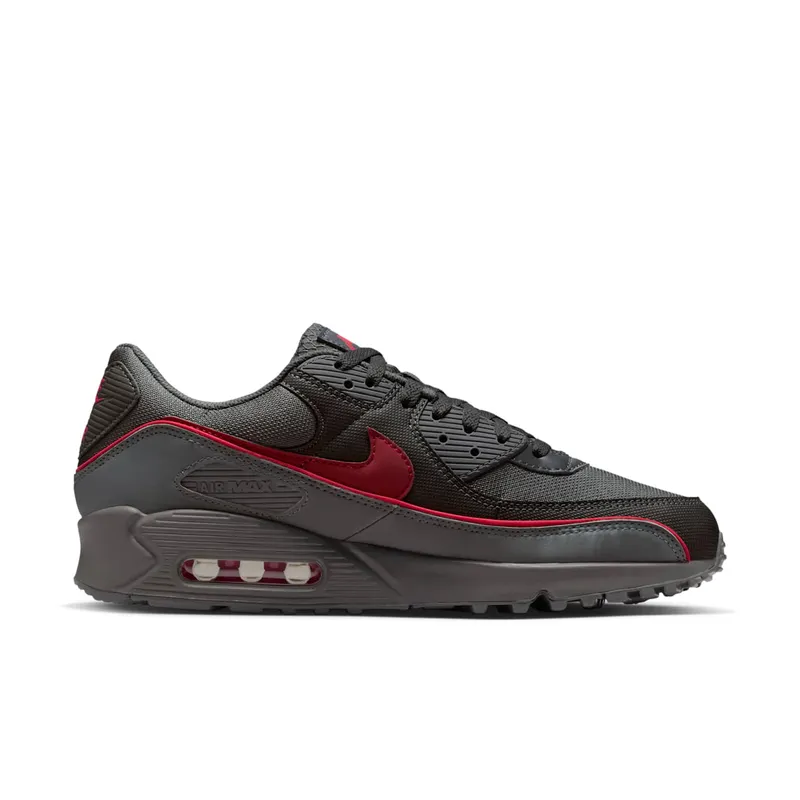 Nike Air Max 90 Premium “Iron Grey University Red” (HV4517-001)