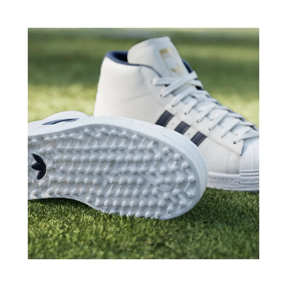 adidas Pro Model Midcut Spikeless Golf Chalk White Night Indigo (JQ7722)
