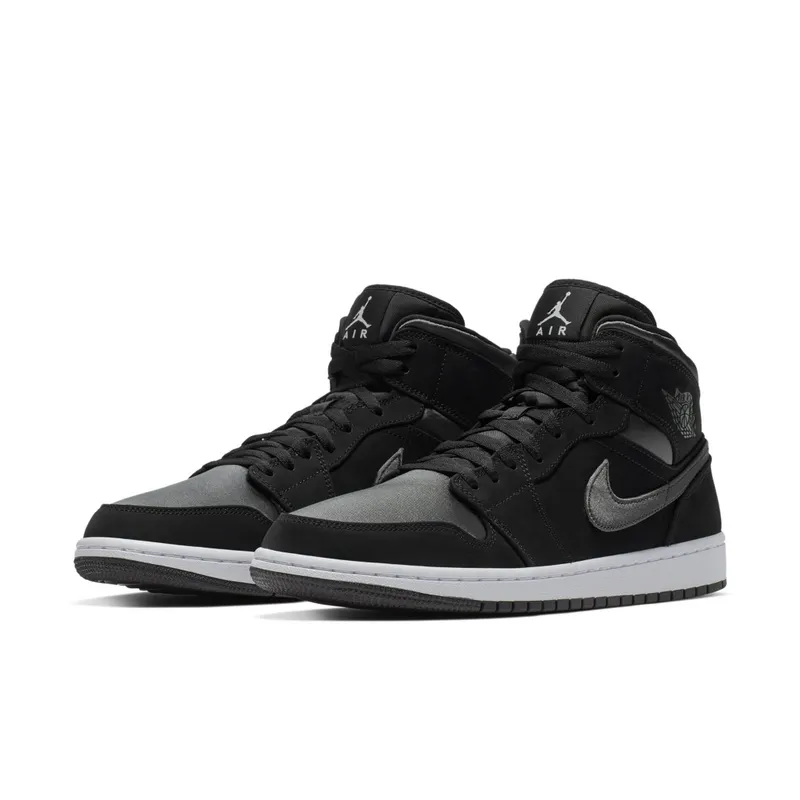 Jordan 1 Mid Nylon Black Anthracite Black/Anthracite-White (852542-012)