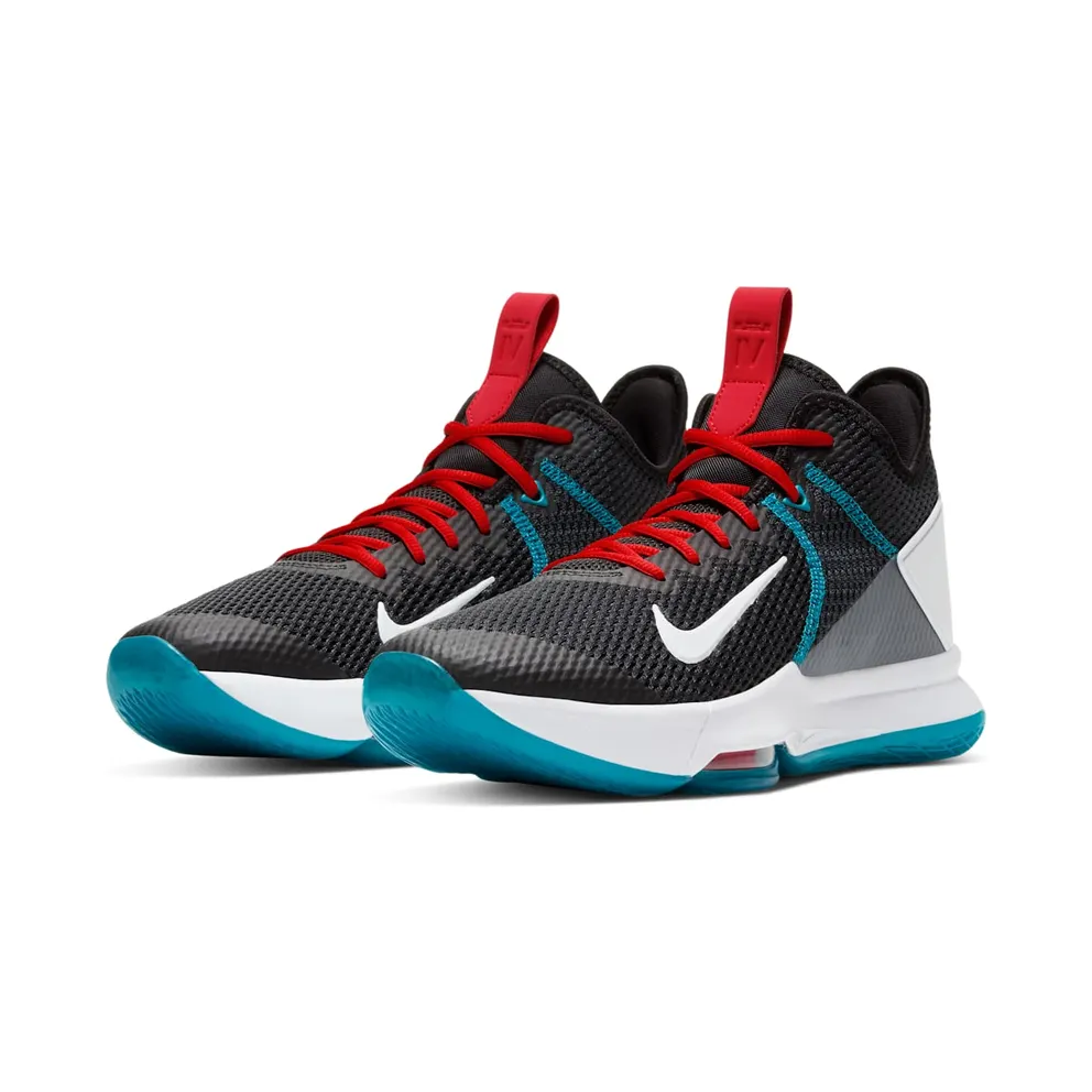 Nike LeBron Witness 4 Red Carpet Black/Chile Red-Glass Blue-White (BV7427-005)