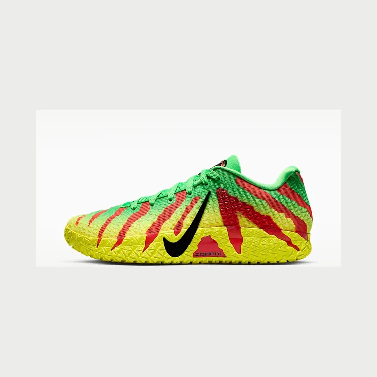Nike Ja 3 Jurassic Park – Explorer “Green Spark / University Red / Dynamic Yellow / Black” (IU7240-300)