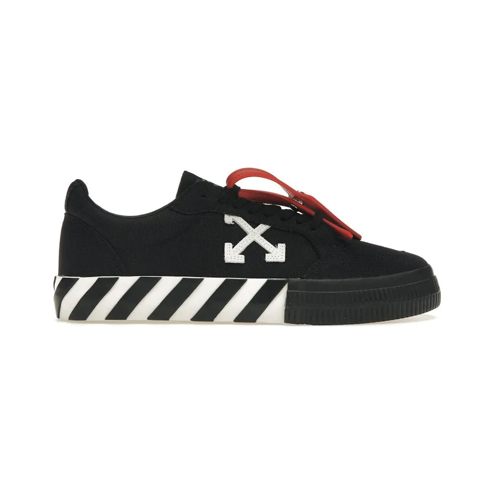 OFF-WHITE Vulcanized Low Canvas Black White (OMIA085C99FAB0061001)