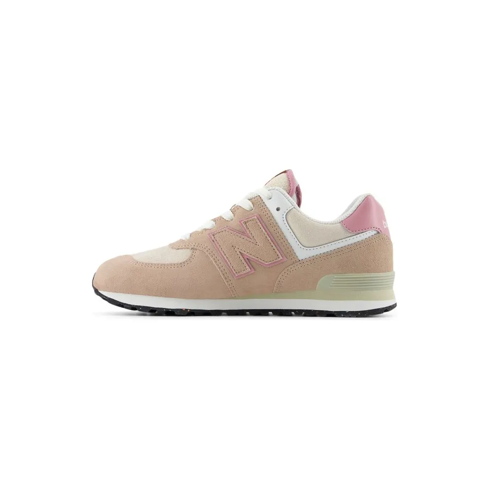 New Balance 574 LACE “Flat Taupe / Pink Taffy” (GC574QTC)