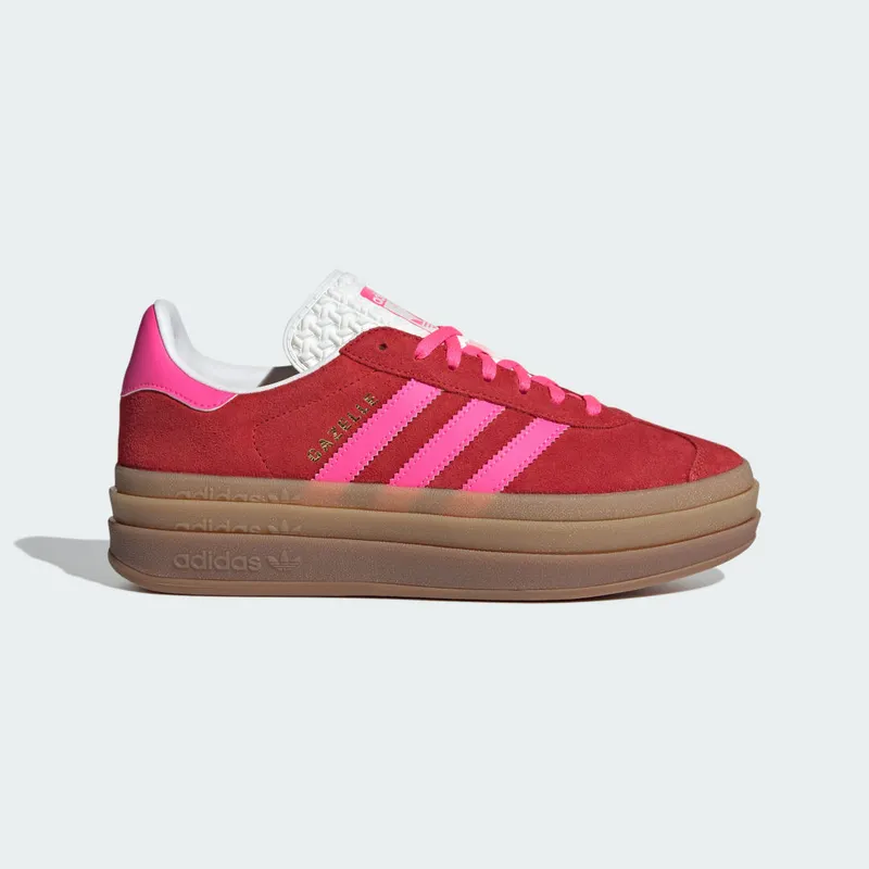 adidas Gazelle Bold Collegiate Red / Lucid Pink / Core White (IH7496)