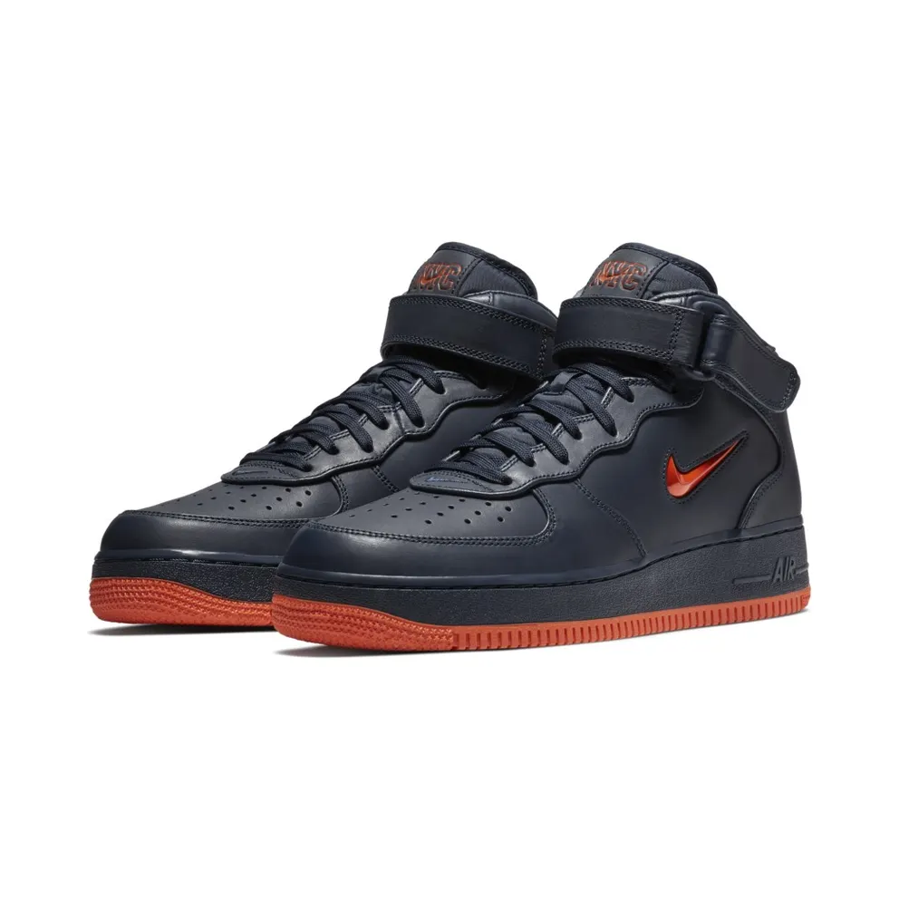 Nike Air Force 1 Mid NYC Obsidian Orange Obsidian/Brilliant Orange (AO1639-400)