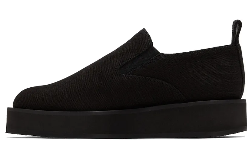 Jil Sander Black Slip-On Platform Sneakers (JS37050B_14042) (3)