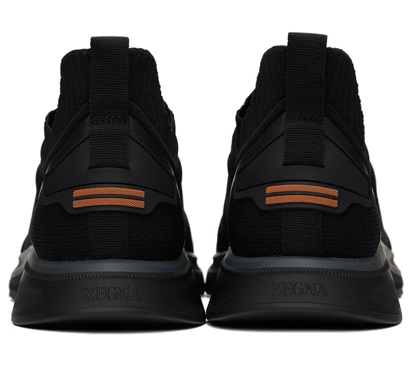 ZEGNA Black Slip-On Sneakers (LHUTS-S5482Z) (2)