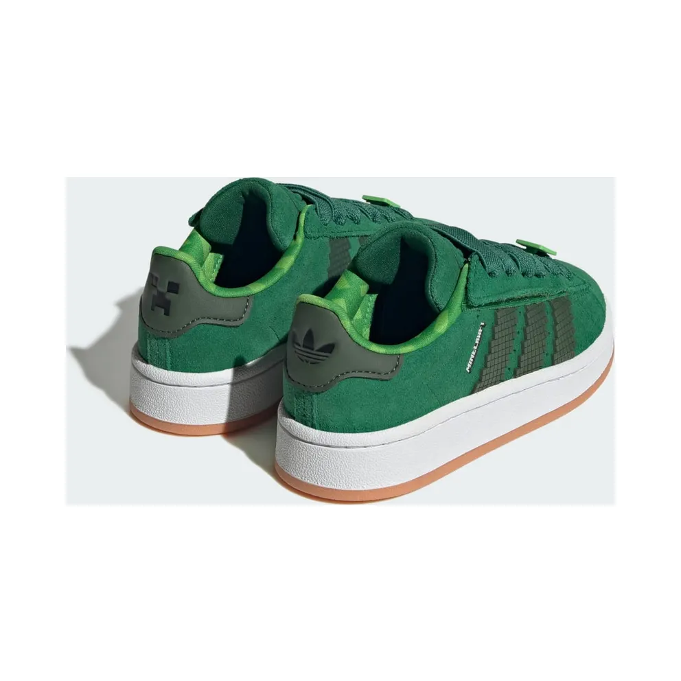 Adidas Campus 00s Comfort Closure Elastic Lace X Minecraft Kids Green / Core Black / Gum (JS3788)