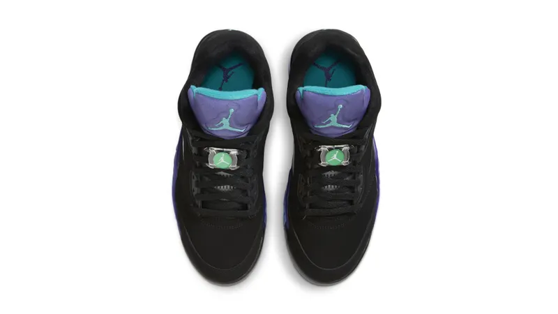 Jordan 5 Retro Low Golf Black Grape Black/Black-Grape Ice-New Emerald (CU4523-001)