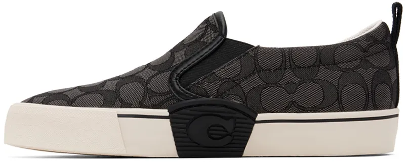Coach 1941 Black Jacquard Skate Slip-On (CA909 CQ/BK)