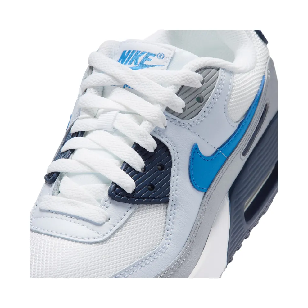Nike Air Max 90 White/Midnight Navy/Football Grey/Blue Crystal (IQ0098-103)