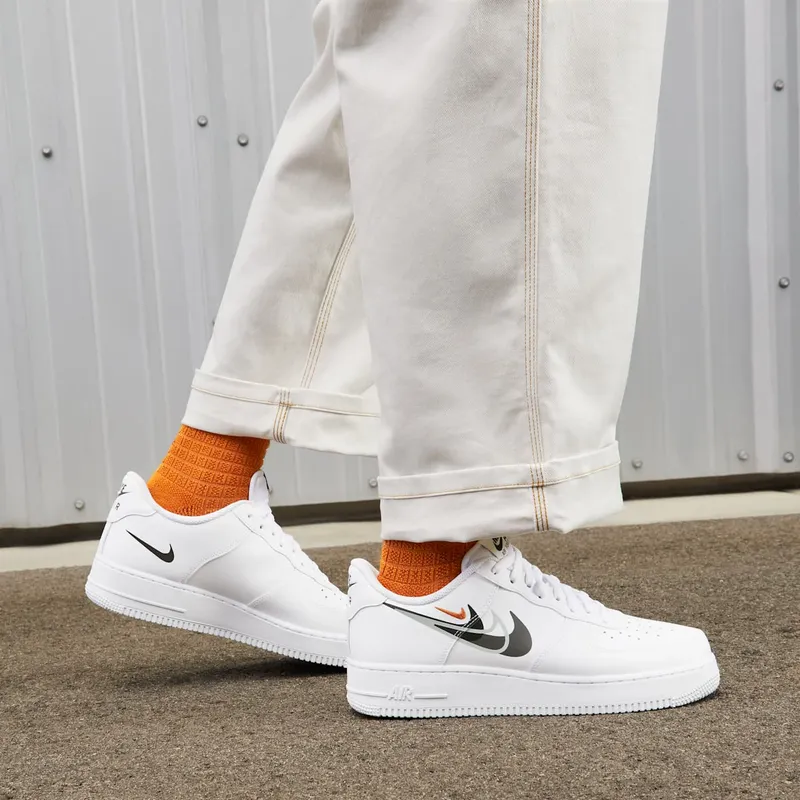 Nike Air Force 1 Low ’07 Multi Swoosh White Black (FN7807-100)