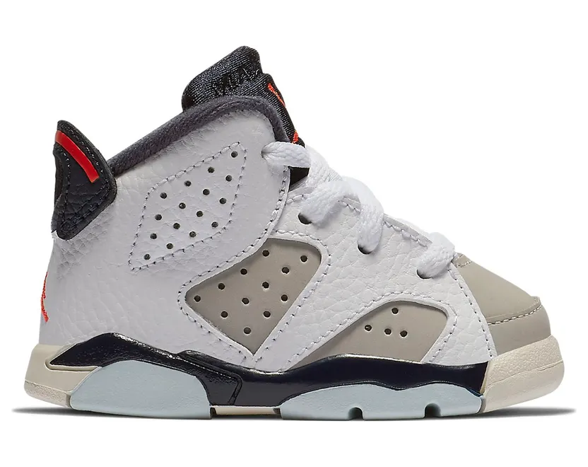 Air Jordan 6 Retro TD ‘Tinker’ White/Red-Grey (384667-104)