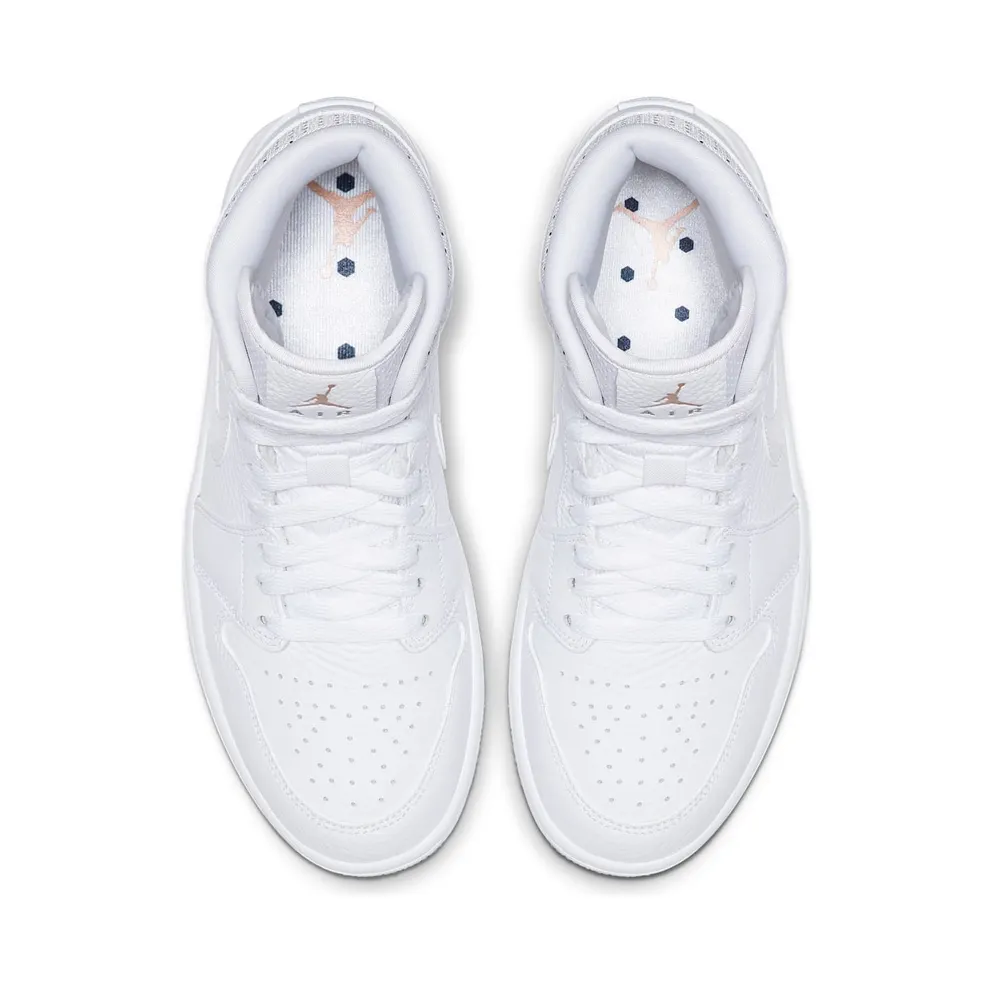 Jordan 1 Mid Unite Totale (W) White/Midnight Navy-Metallic Red Bronze (CI9100-100)