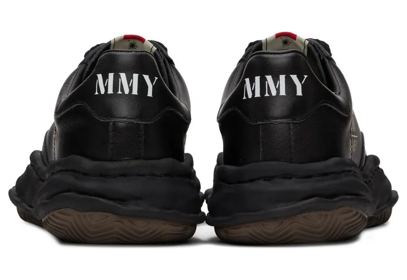 Miharayasuhiro Black Leather Blakey OG Sneakers (A06FW702) (2)