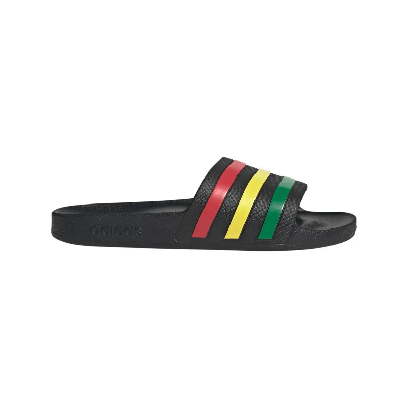 adidas Adilette Core Black/Green/Pure Ruby (HQ2449)
