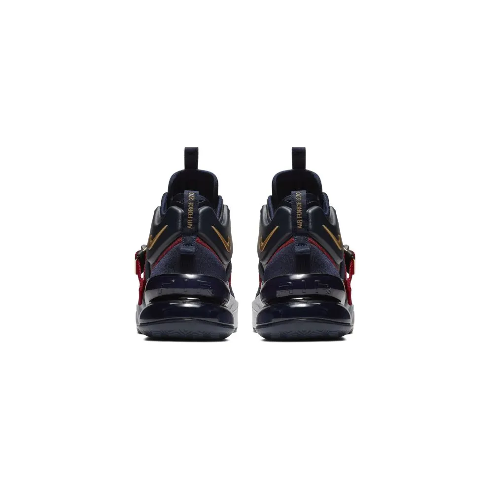 Nike Air Force 270 Olympic (GS) Obsidian/Metallic Gold-Gym Red-White (AJ8208-400)