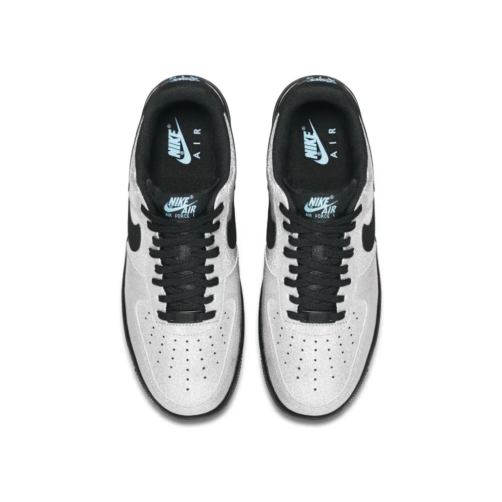Nike Air Force 1 Low LV8 Diamond Quest Metallic Silver/Black/Aqua (718152-005)
