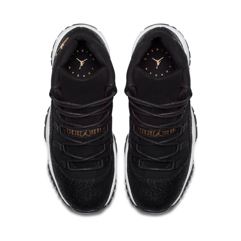Air Jordan XI 11 AJ WMNS Retro Premium Heiress HC Black/Gold (W) (852625-030)