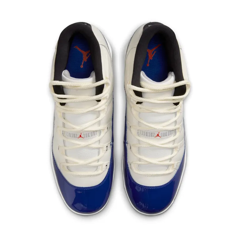 Air Jordan Eleven Mid Sail / Deep Royal Blue / Fire Red (HM7326-100)