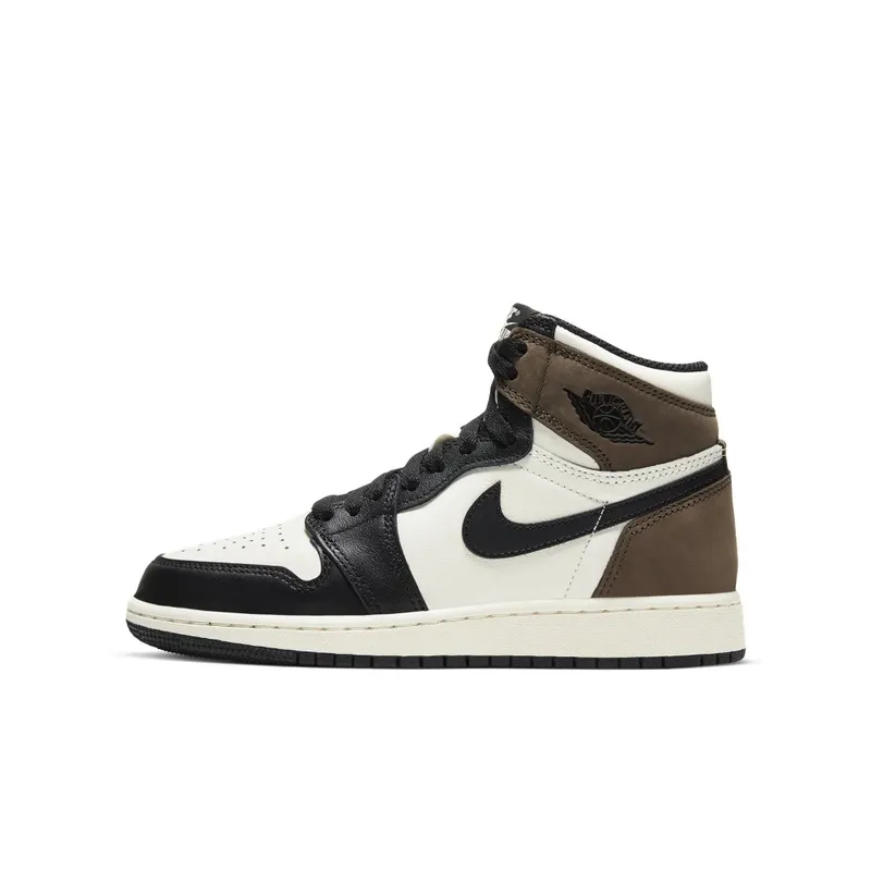 Jordan 1 Retro High Dark Mocha (GS) Sail/Dark Mocha-Black-Black (575441-105)