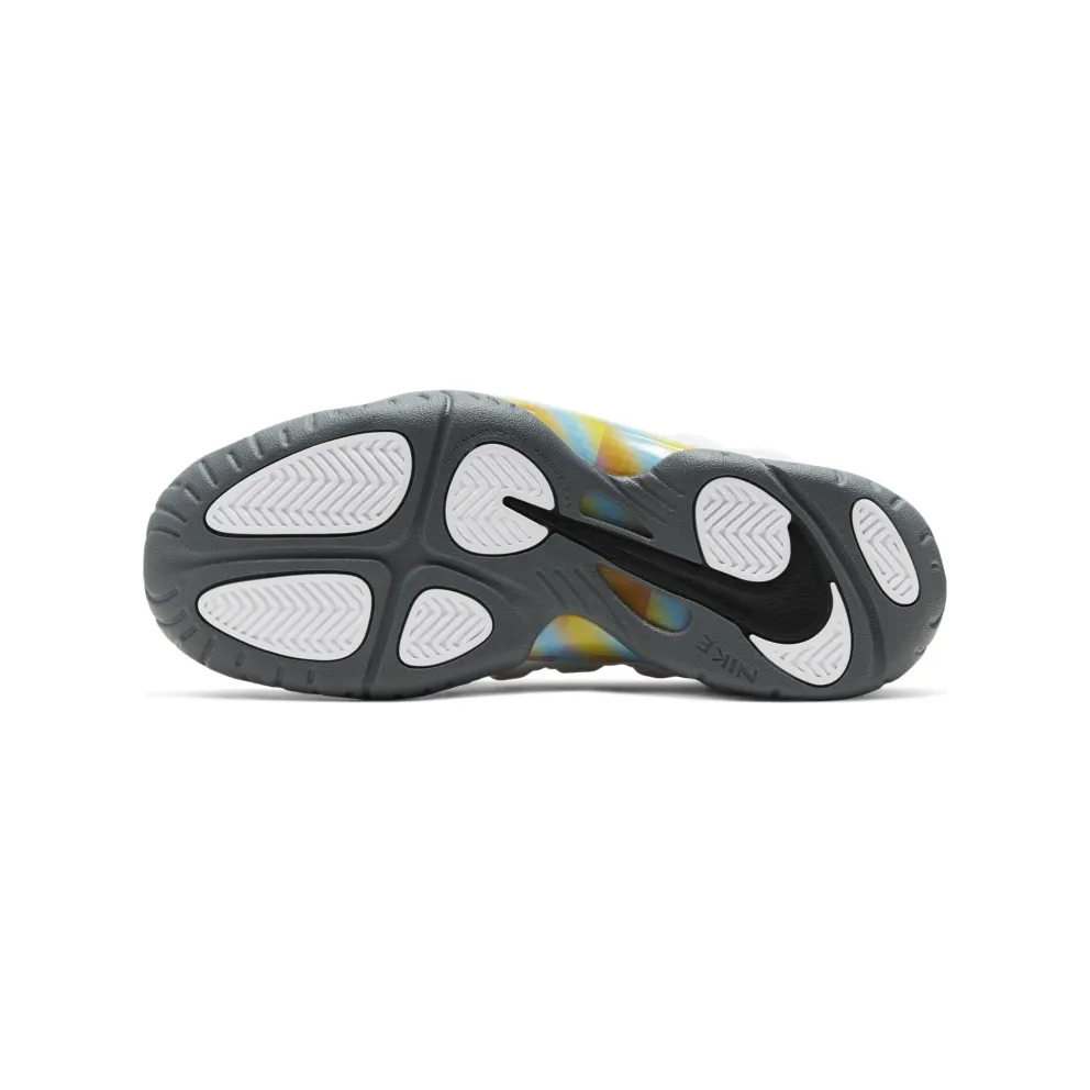 Nike Air Foamposite One Light Smoke Grey (GS) Light Smoke Grey/White-Blue Fury (CU1054-001)