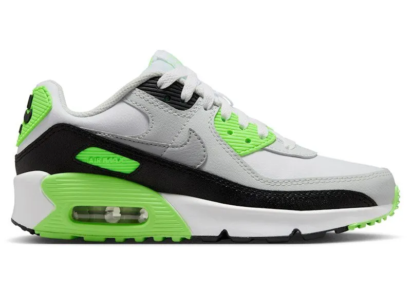 Nike Air Max 90 LTR White Photon Dust Lime Blast Light Smoke Grey (CD6864-130)