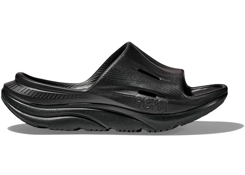 Hoka One Ora Recovery Slide 3 Black (1134471-BBLC)