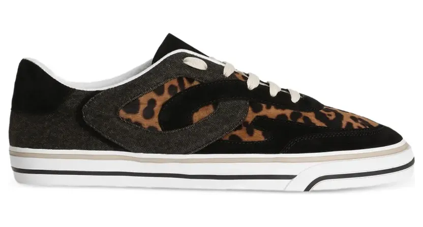 Dolce & Gabbana Dolce & Gabbana Pony DG Sailing met luipaardprint “Black” (CS2385AY815)