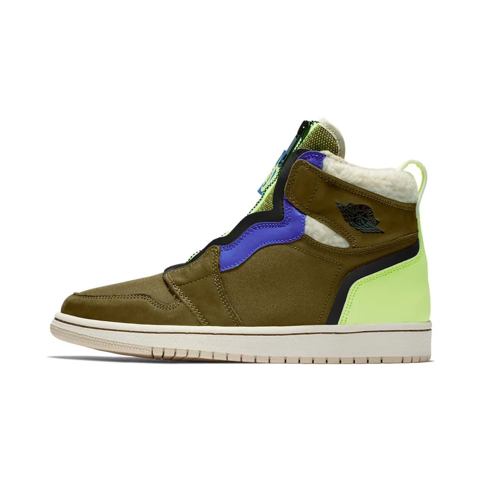 Air Jordan 1 High Zip Damen Sneaker oliv (AV3723-300)