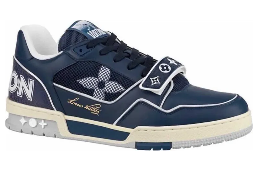 Louis Vuitton Trainer Navy Mesh (1A9DEG)