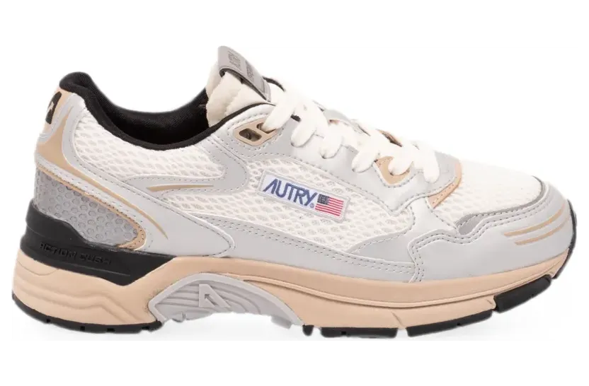Autry Hyperway Sneakers mit Mesh-Einsätzen – Weiß (HYLWMV13)