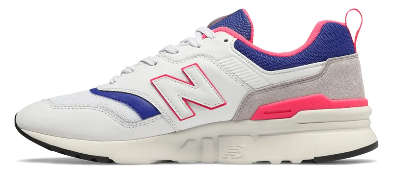 New Balance 997H White White/Pink-Blue (CM997HAJ)