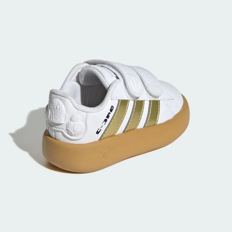 Adidas ADIDAS STAR WARS GRAND COURT 2.0 Shoes PEUTERS Cloud White / Gold Metallic / Preloved Bronze (IH1138)
