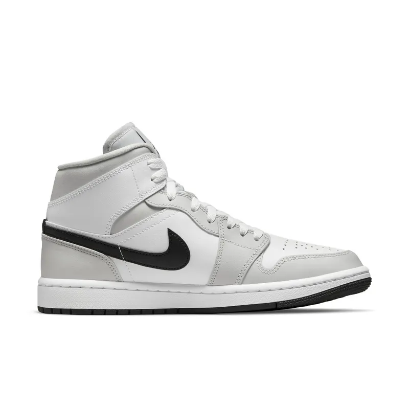 Air Jordan 1 Mid Light Smoke Grey – “White / Light Smoke Grey” (BQ6472-015)