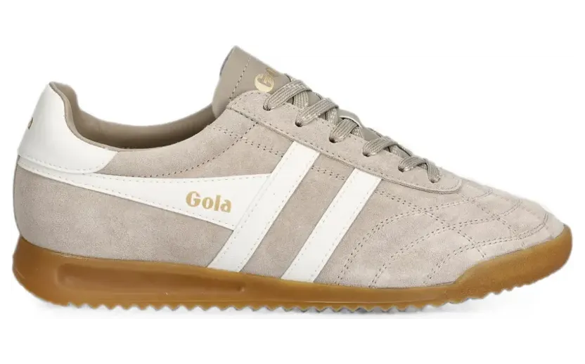 Gola Stadium sneakers met gewatteerde wreef en logo-print – Beige (CLB808CW2)