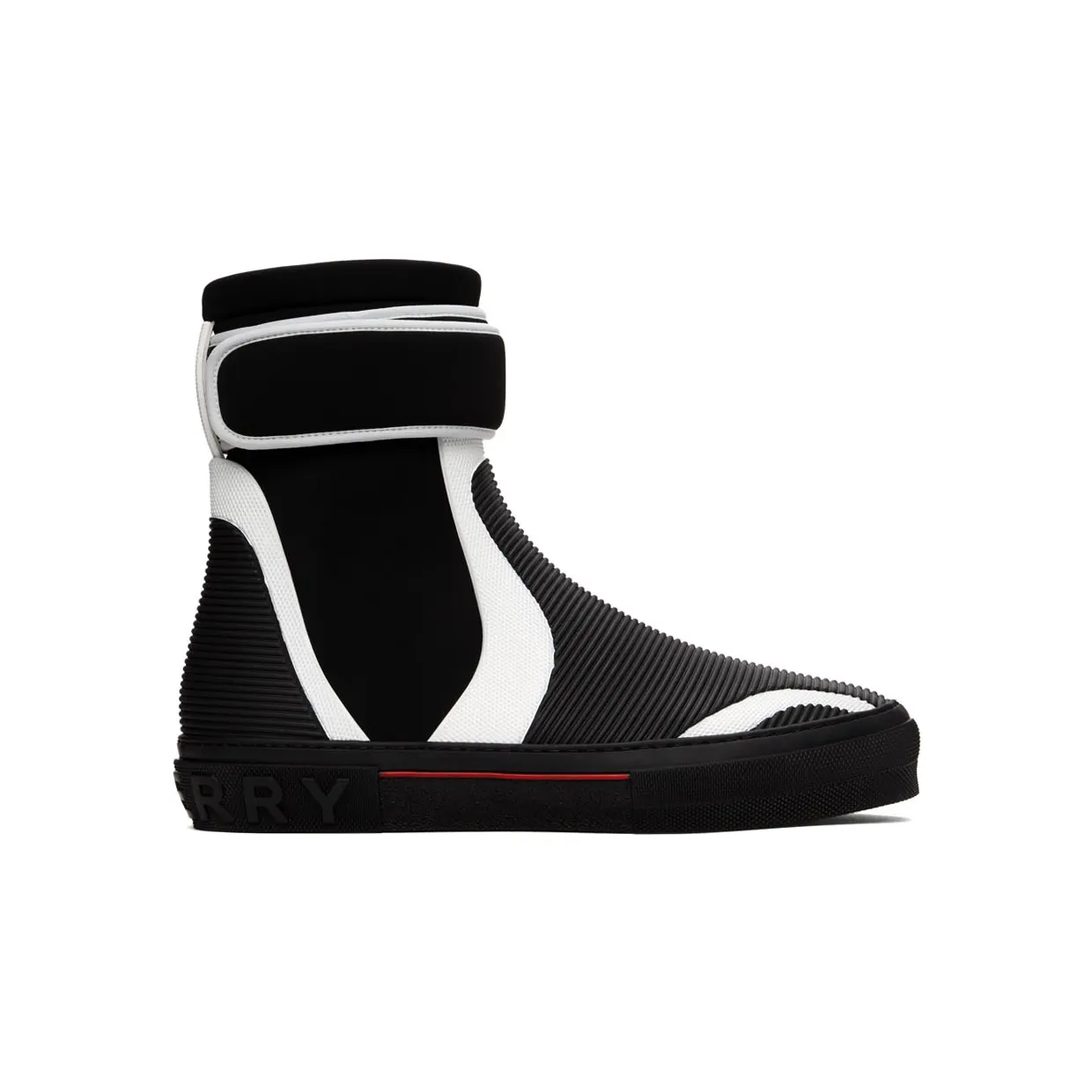 Burberry Black & White Sub High-Top Sneakers (8052336)
