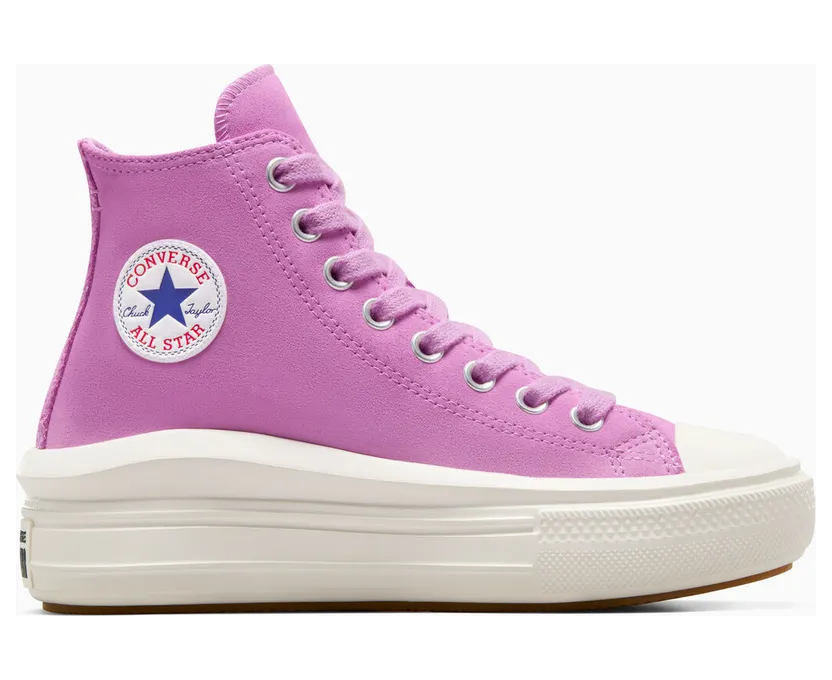 Converse Chuck Taylor All Star Move Platform Suede Grape Fizz/grape Fizz/egret (A09076C)