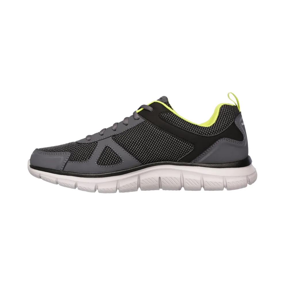 Skechers Track – Bucolo Sneaker Houtskool/Limoen