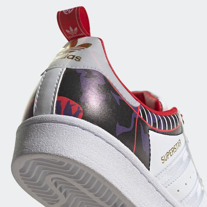 Adidas Superstar J ‘Chinese New Year – Year Of The Ox Camo’ Cloud White/Cloud White/Scarlet (GZ7350)