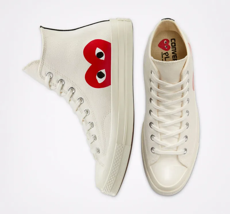 Converse x Comme des Garcons CDG Chuck Taylor High Cream White (150205C)