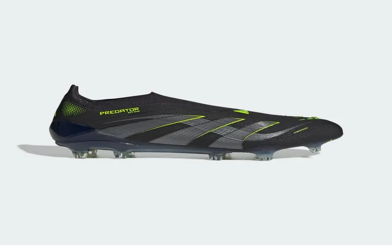 adidas Predator Elite Laceless FG Core Black Carbon Lucid Lemon (JI1078)