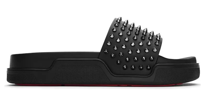 Christian Louboutin Pool Fun Flat Black Gun (1201293 BK58)