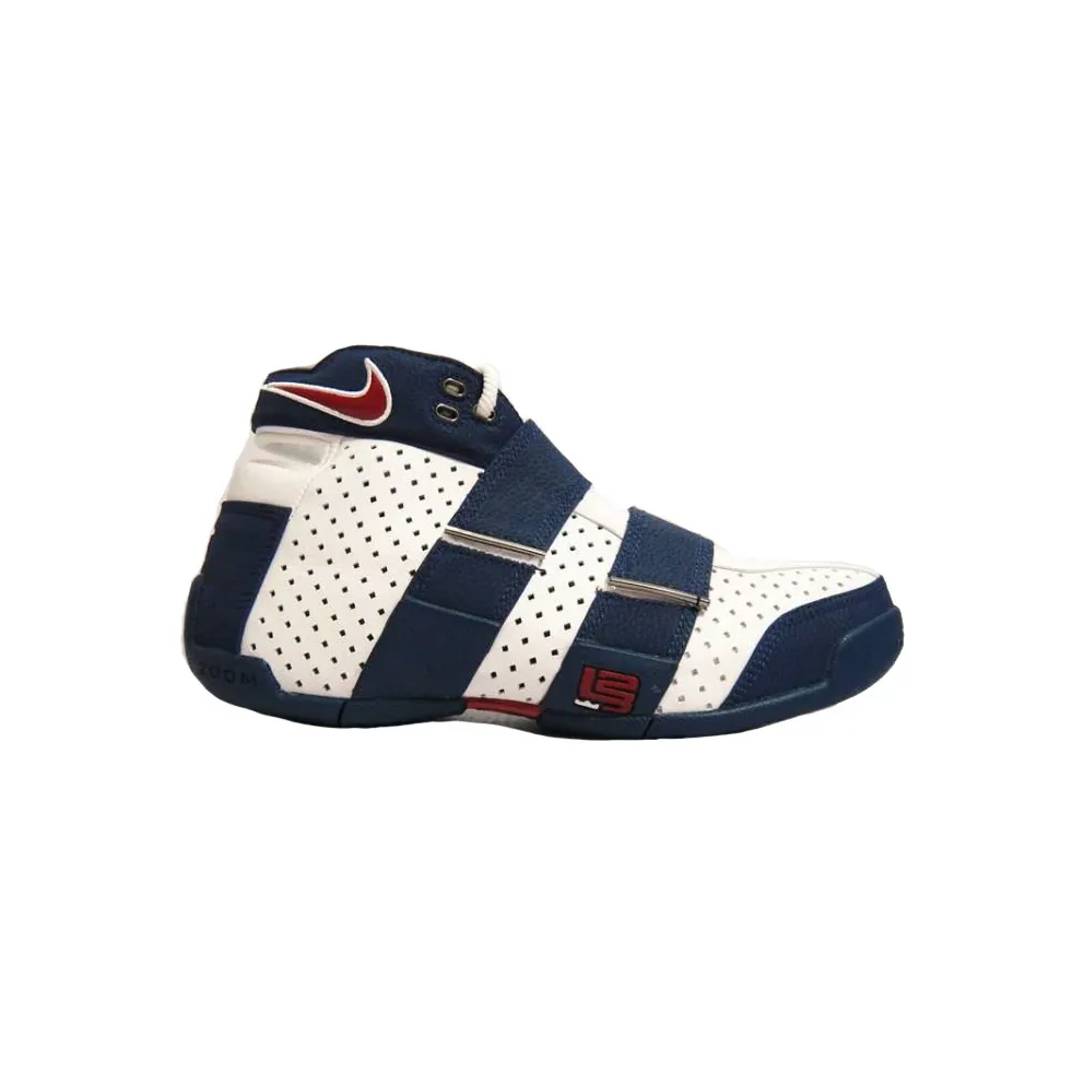 Nike LeBron 20-5-5 White Midnight Navy Varsity Red (311145-161)