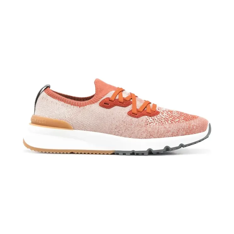 Brunello Cucinelli Melierte Sneakers – Orange (MZUKISO250CME55)