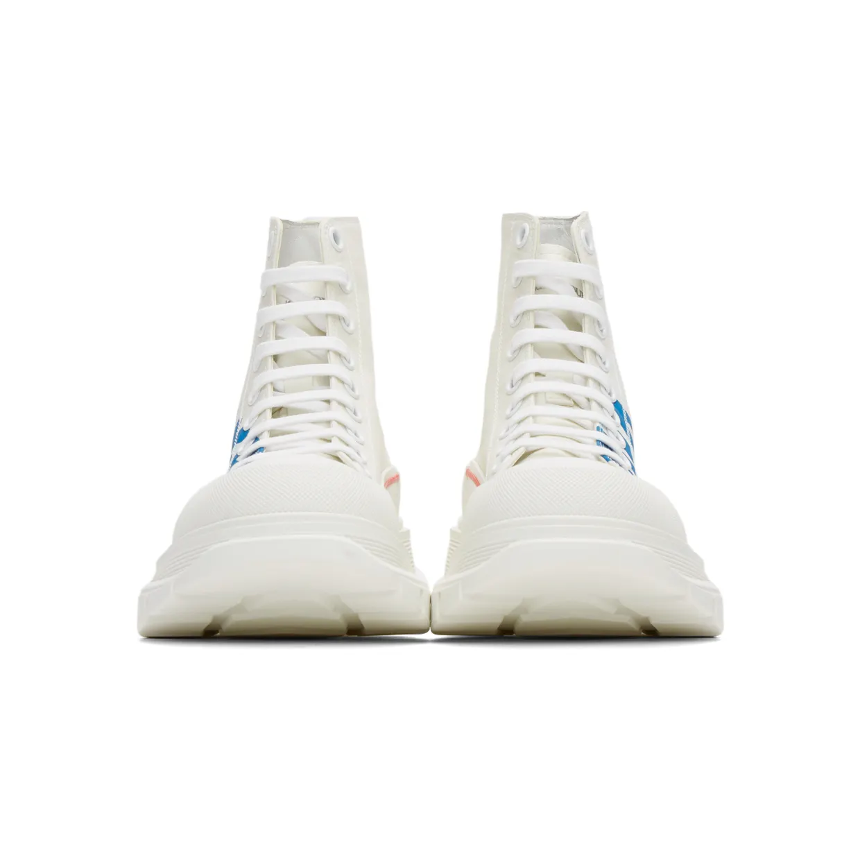 Alexander McQueen White Tread Slick High Sneakers (682420W4RQ9) (2)