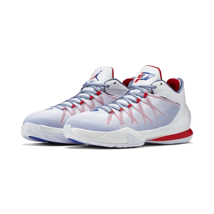 Jordan Cp3.Viii Ae White/Game Royal-Spirit Red-Cool Blue