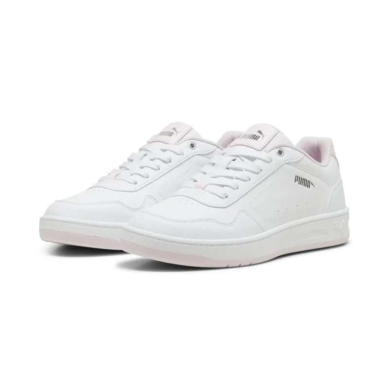 Puma Court Classy “Puma White / Whisp Of Pink / Puma Silver” (395021_04)