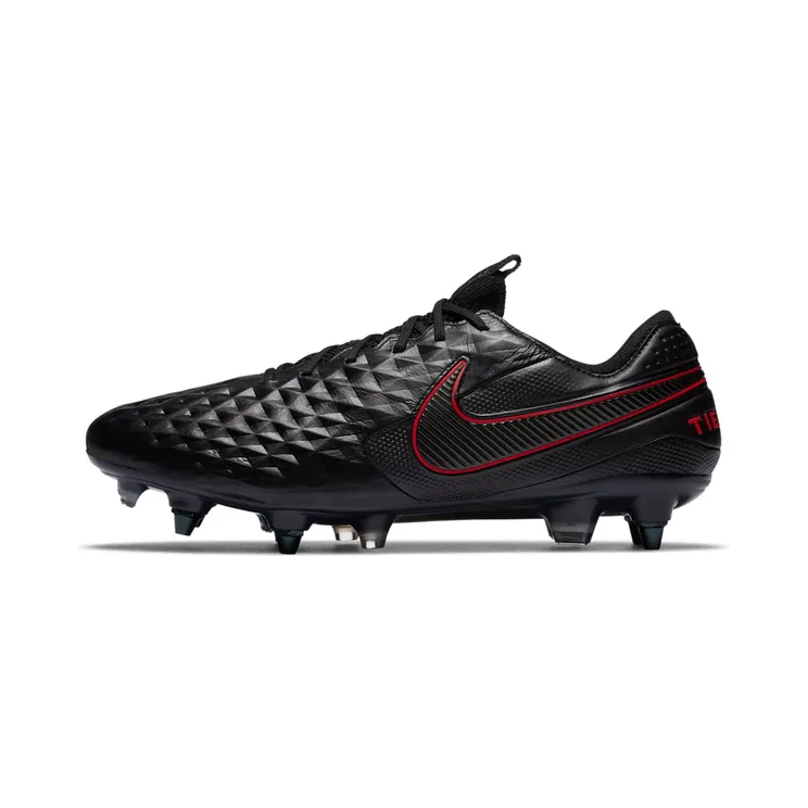 Nike Tiempo Legend 8 Elite SG-Pro AC Bred “Black / Chile Red / Dark Smoke Grey” (AT5900-060)