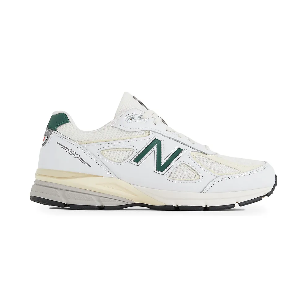 New Balance 990V4 “Made in the USA – White / Green” (U990TC4)
